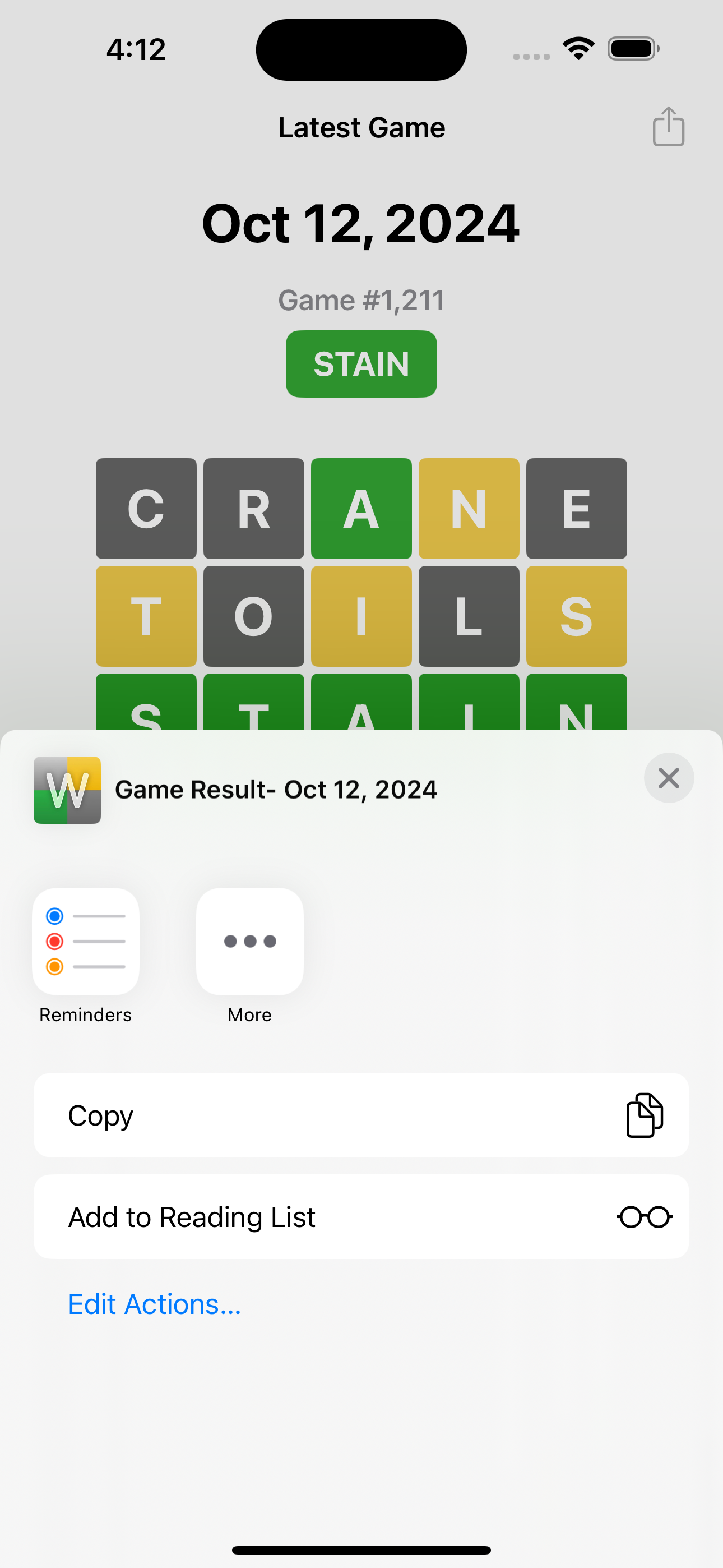Wordle With Friends - Share With Friends